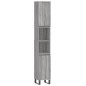 vidaXL Set de muebles de baño 3 pzas madera contrachapada gris sonoma vidaXL Set de muebles de baño 3 pzas madera contrachapada gris sonoma