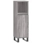 vidaXL Set de muebles de baño 3 pzas madera contrachapada gris sonoma vidaXL Set de muebles de baño 3 pzas madera contrachapada gris sonoma