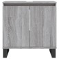 vidaXL Set de muebles de baño 3 pzas madera contrachapada gris sonoma vidaXL Set de muebles de baño 3 pzas madera contrachapada gris sonoma