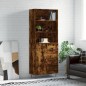 vidaXL Aparador alto madera contrachapada roble ahumado 69,5x34x180 cm vidaXL Aparador alto madera contrachapada roble ahumado 69,5x34x180 cm