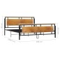 vidaXL Estructura de cama de metal 180x200 cm vidaXL Estructura de cama de metal 180x200 cm