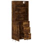 vidaXL Aparador alto madera contrachapada roble ahumado 69,5x34x180 cm vidaXL Aparador alto madera contrachapada roble ahumado 69,5x34x180 cm