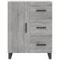 vidaXL Aparador alto madera contrachapada gris sonoma 69,5x34x180 cm