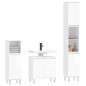 vidaXL Set muebles de baño 3 piezas madera contrachapada blanco brillo vidaXL Set muebles de baño 3 piezas madera contrachapada blanco brillo
