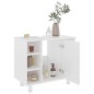 vidaXL Armario de baño madera contrachapada blanco brillo 60x32x53,5cm