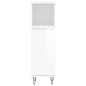 vidaXL Set muebles de baño 3 piezas madera contrachapada blanco brillo vidaXL Set muebles de baño 3 piezas madera contrachapada blanco brillo
