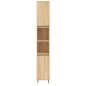 vidaXL Set de muebles de baño 3 pzas madera contrachapada roble Sonoma