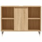 vidaXL Set de muebles de baño 3 pzas madera contrachapada roble Sonoma