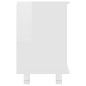 vidaXL Armario de baño madera contrachapada blanco brillo 60x32x53,5cm