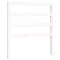 vidaXL Estructura de cama con cabecero madera maciza blanco 90x190 cm