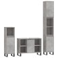 vidaXL Set muebles de baño 2 piezas madera contrachapada gris hormigón vidaXL Set muebles de baño 2 piezas madera contrachapada gris hormigón