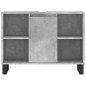 vidaXL Set muebles de baño 2 piezas madera contrachapada gris hormigón vidaXL Set muebles de baño 2 piezas madera contrachapada gris hormigón