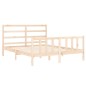 vidaXL Estructura de cama con cabecero madera maciza 160x200 cm vidaXL Estructura de cama con cabecero madera maciza 160x200 cm