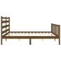 vidaXL Estructura cama y cabecero madera maciza marrón miel 200x200 cm vidaXL Estructura cama y cabecero madera maciza marrón miel 200x200 cm