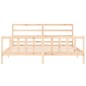 vidaXL Estructura de cama con cabecero madera maciza 180x200 cm