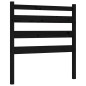 vidaXL Estructura de cama con cabecero madera maciza negro 90x200 cm