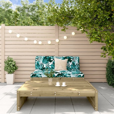 vidaXL Juego de muebles de jardín 2 pzas madera de pino impregnada