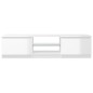 vidaXL Mueble de TV con luces LED blanco brillante 140x40x35,5 cm