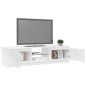 vidaXL Mueble de TV con luces LED blanco brillante 140x40x35,5 cm