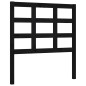 vidaXL Estructura de cama con cabecero madera maciza negro 90x200 cm vidaXL Estructura de cama con cabecero madera maciza negro 90x200 cm