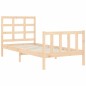 vidaXL Estructura de cama con cabecero madera maciza 90x200 cm vidaXL Estructura de cama con cabecero madera maciza 90x200 cm