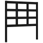 vidaXL Estructura de cama individual con cabecero madera maciza negro vidaXL Estructura de cama individual con cabecero madera maciza negro