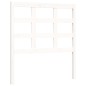 vidaXL Estructura de cama con cabecero madera maciza blanco 100x200 cm