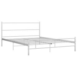 vidaXL Estructura de cama de metal blanco 120x200 cm