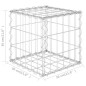 vidaXL Arriate de gaviones cúbico alambre de acero 30x30x30 cm vidaXL Arriate de gaviones cúbico alambre de acero 30x30x30 cm