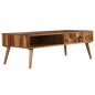 vidaXL Mesa de centro madera maciza sheesham acabado miel 110x50x37 cm vidaXL Mesa de centro madera maciza sheesham acabado miel 110x50x37 cm