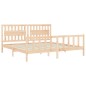 vidaXL Estructura de cama con cabecero madera maciza 200x200 cm