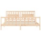 vidaXL Estructura de cama con cabecero madera maciza 200x200 cm