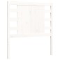 vidaXL Estructura de cama individual con cabecero madera maciza blanco vidaXL Estructura de cama individual con cabecero madera maciza blanco