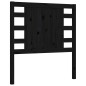 vidaXL Estructura de cama con cabecero madera maciza negro 100x200 cm vidaXL Estructura de cama con cabecero madera maciza negro 100x200 cm