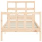 vidaXL Estructura de cama con cabecero madera maciza vidaXL Estructura de cama con cabecero madera maciza