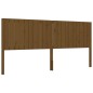 vidaXL Estructura cama y cabecero madera maciza marrón miel 200x200 cm