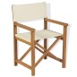 vidaXL Silla de director plegable madera maciza de teca vidaXL Silla de director plegable madera maciza de teca