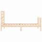 vidaXL Estructura de cama con cabecero madera maciza 90x200 cm vidaXL Estructura de cama con cabecero madera maciza 90x200 cm