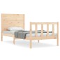 vidaXL Estructura de cama con cabecero madera maciza vidaXL Estructura de cama con cabecero madera maciza