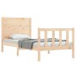 vidaXL Estructura de cama con cabecero madera maciza vidaXL Estructura de cama con cabecero madera maciza