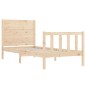 vidaXL Estructura de cama con cabecero madera maciza vidaXL Estructura de cama con cabecero madera maciza