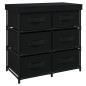 vidaXL Armario almacenamiento con 6 cajones acero negro 55x29x55 cm vidaXL Armario almacenamiento con 6 cajones acero negro 55x29x55 cm