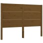 vidaXL Estructura cama y cabecero madera maciza marrón miel 120x200 cm