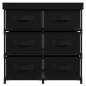 vidaXL Armario almacenamiento con 6 cajones acero negro 55x29x55 cm vidaXL Armario almacenamiento con 6 cajones acero negro 55x29x55 cm
