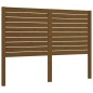 vidaXL Estructura de cama matrimonio con cabecero madera marrón miel vidaXL Estructura de cama matrimonio con cabecero madera marrón miel