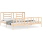 vidaXL Estructura de cama con cabecero madera maciza 200x200 cm vidaXL Estructura de cama con cabecero madera maciza 200x200 cm