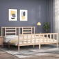 vidaXL Estructura de cama con cabecero madera maciza 200x200 cm vidaXL Estructura de cama con cabecero madera maciza 200x200 cm