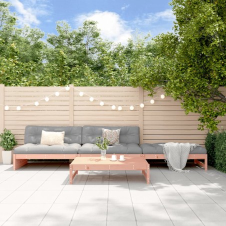 vidaXL Juego de muebles de jardín 4 pzas madera maciza abeto Douglas