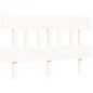 vidaXL Estructura cama de matrimonio con cabecero madera maciza blanco vidaXL Estructura cama de matrimonio con cabecero madera maciza blanco