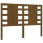 vidaXL Estructura de cama matrimonio con cabecero madera marrón miel vidaXL Estructura de cama matrimonio con cabecero madera marrón miel